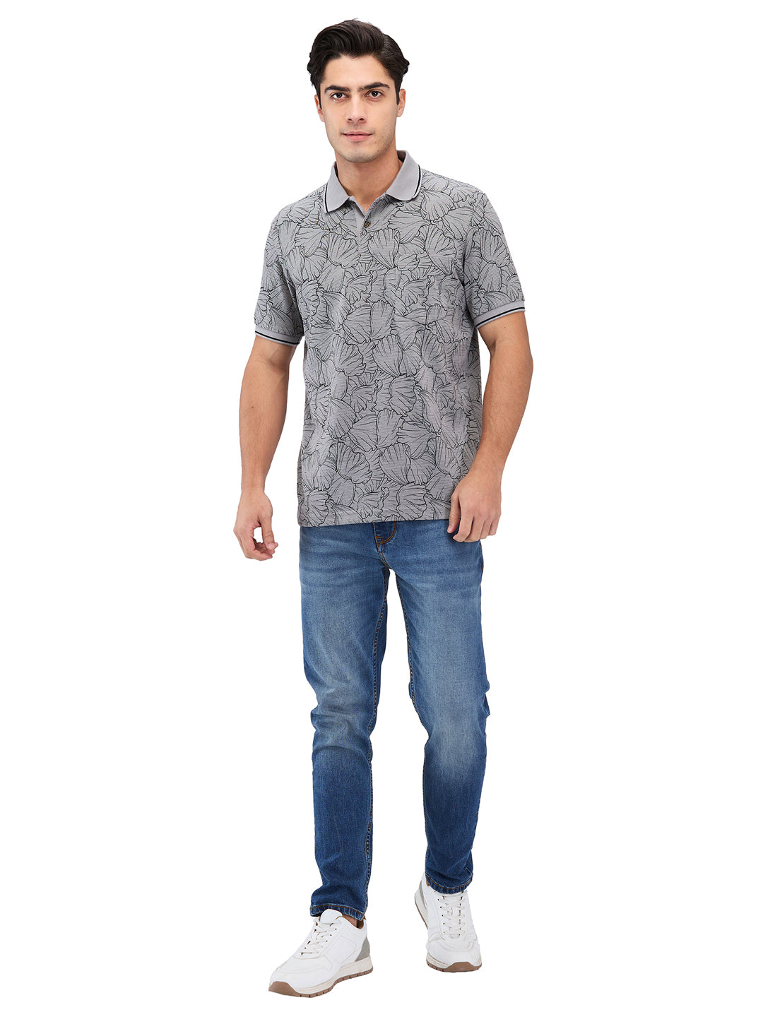 Men’s Printed  Polo T-Shirt