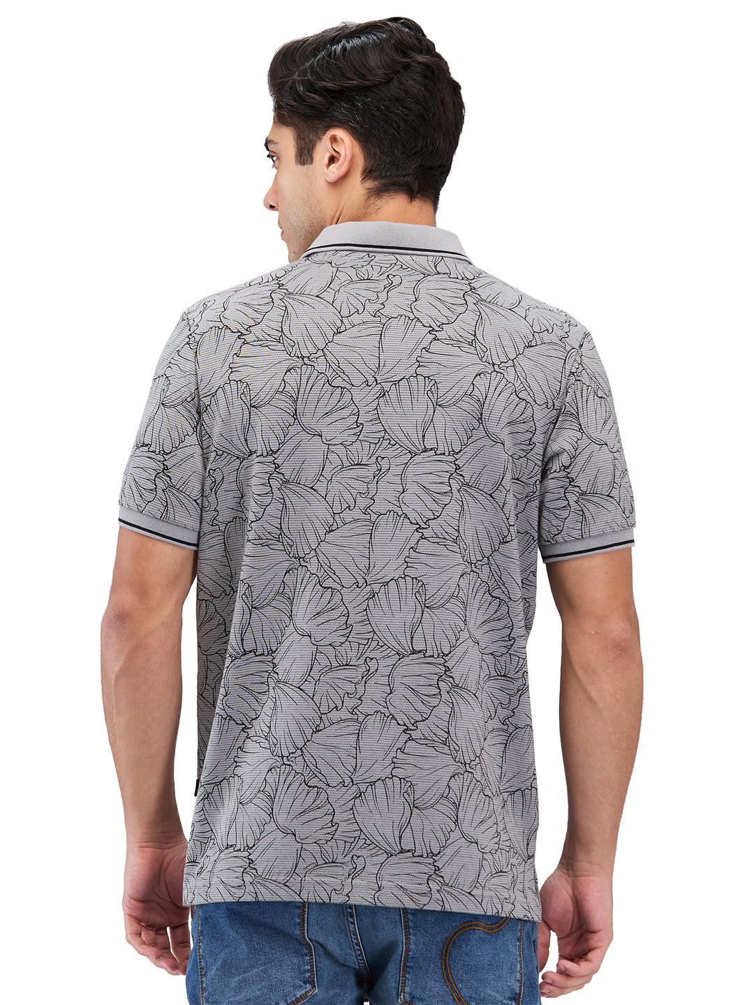 Men’s Printed  Polo T-Shirt