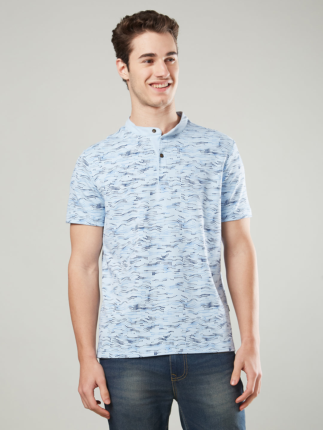 Men’s Mandarin Collar T-Shirt