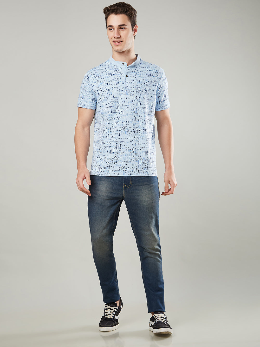 Men’s Mandarin Collar T-Shirt