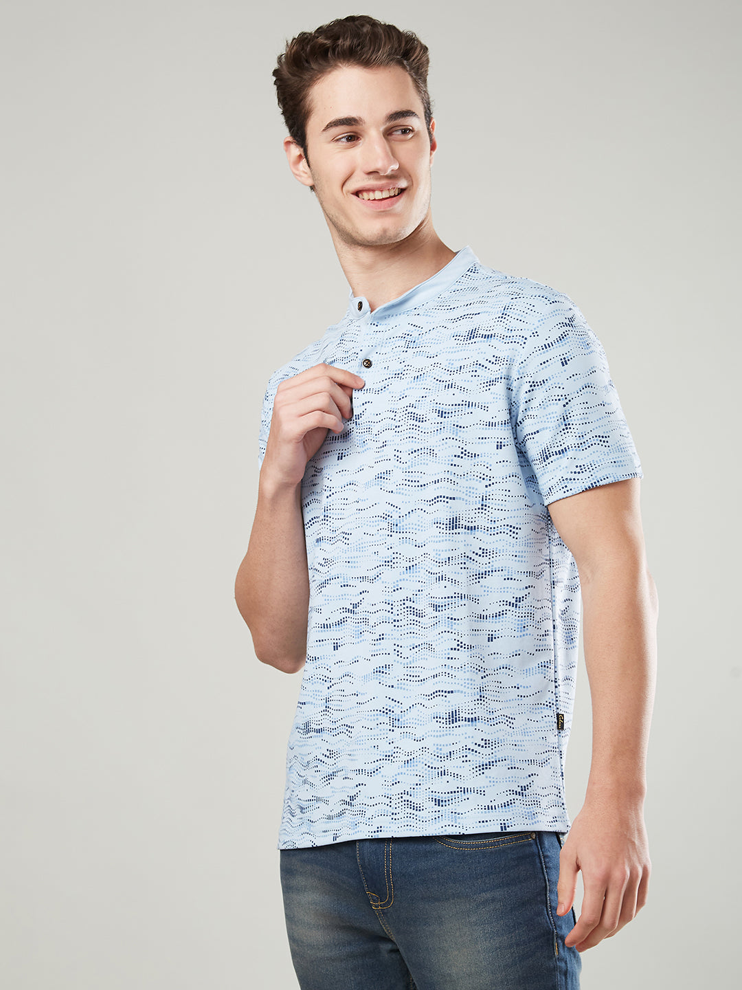 Men’s Mandarin Collar T-Shirt