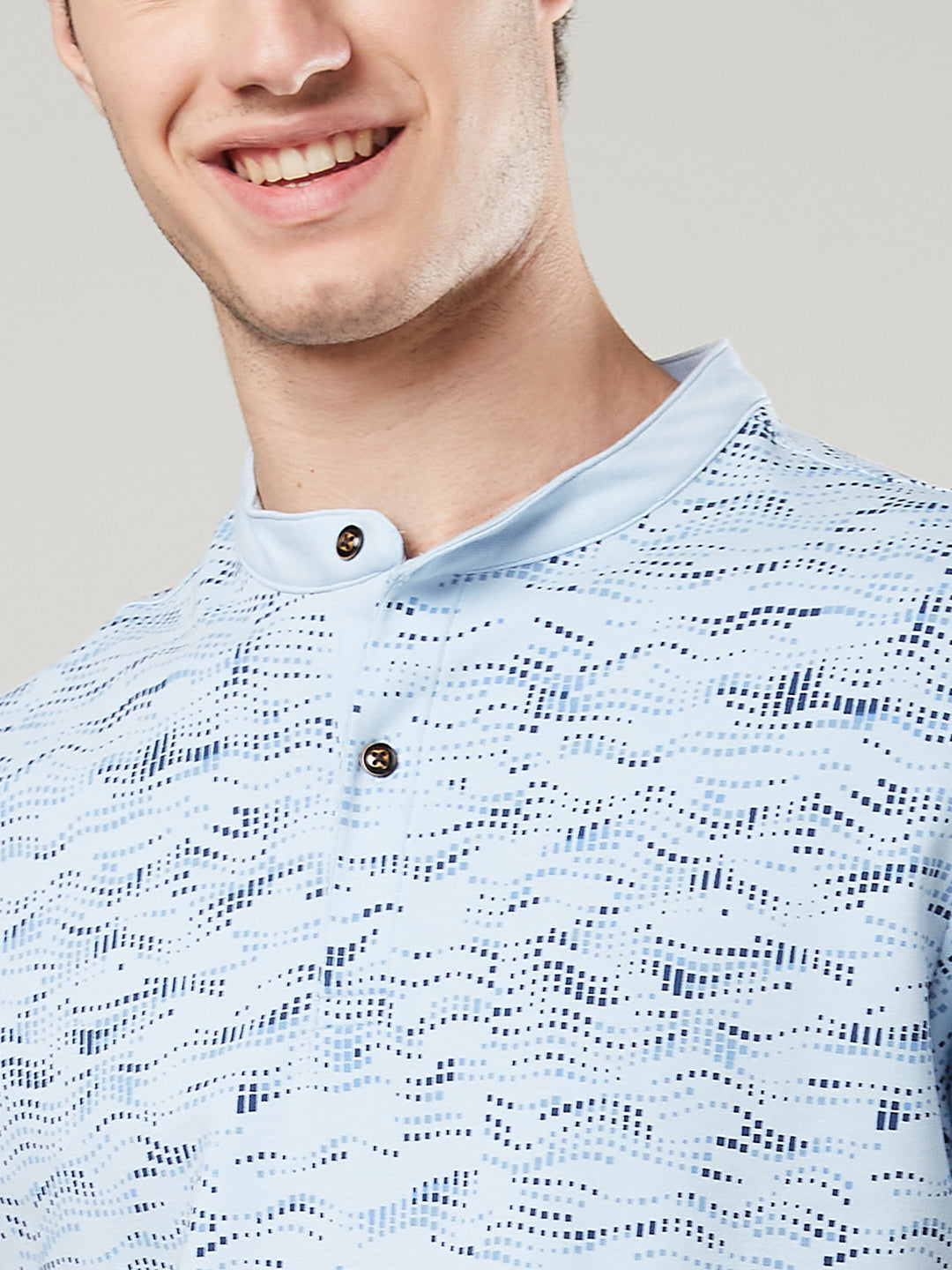 Men’s Mandarin Collar T-Shirt