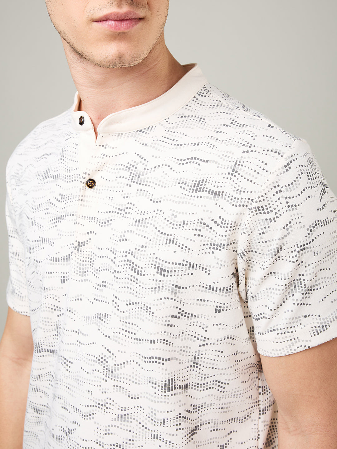 Men’s Mandarin Collar T-Shirt
