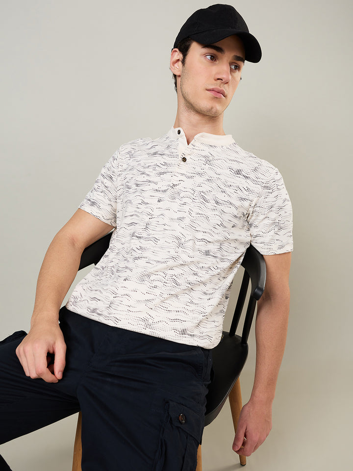 Men’s Mandarin Collar T-Shirt