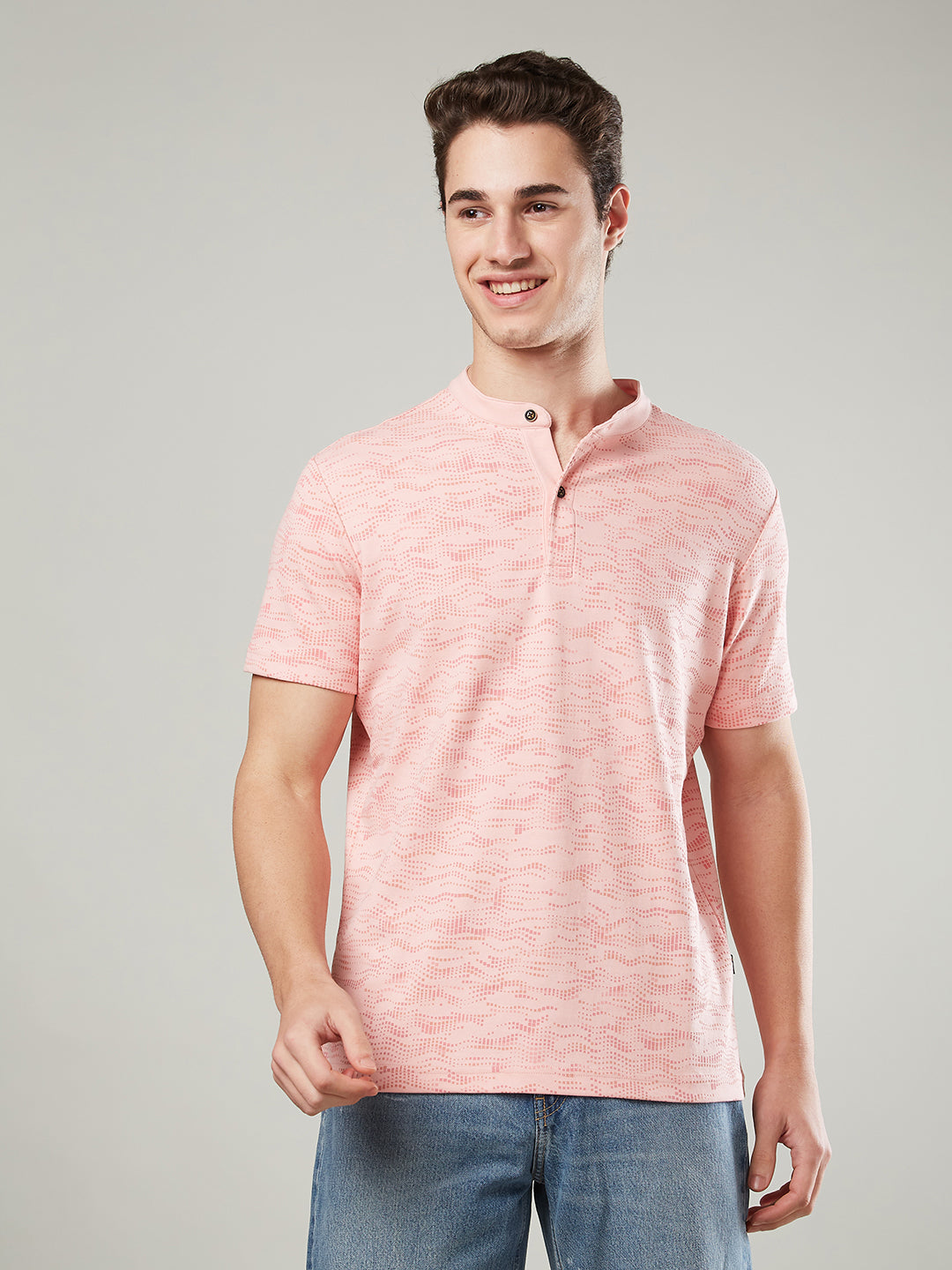 Men’s Mandarin Collar T-Shirt