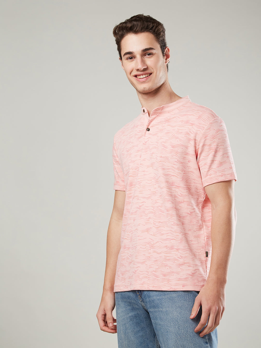 Men’s Mandarin Collar T-Shirt