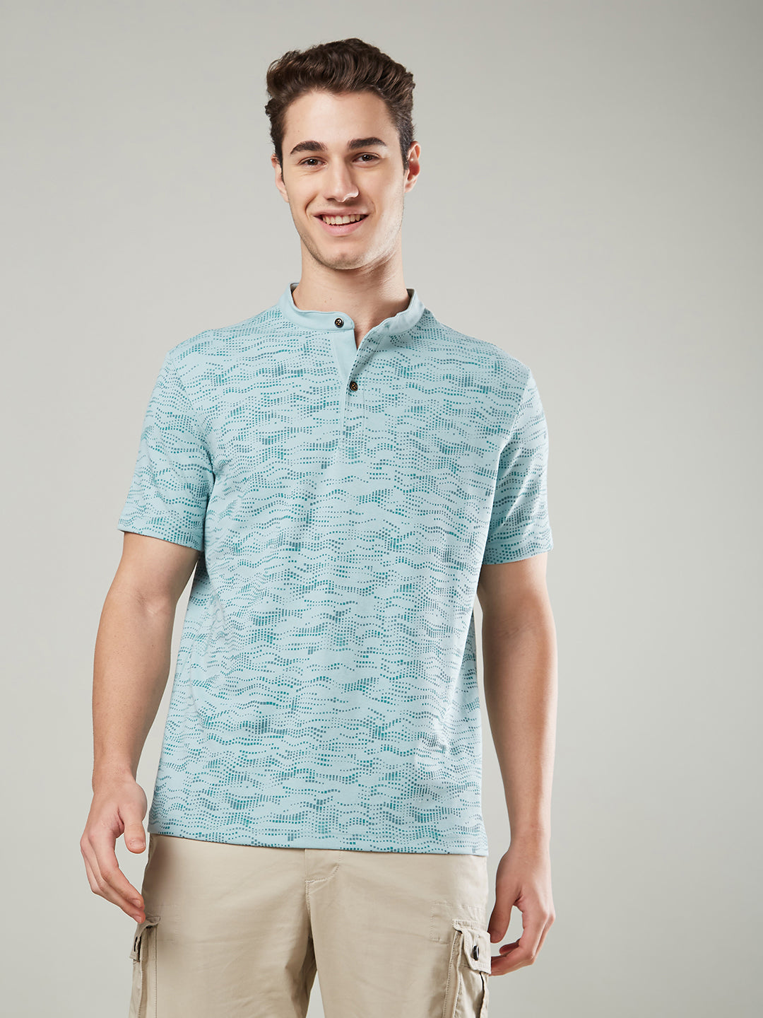 Men’s Mandarin Collar T-Shirt