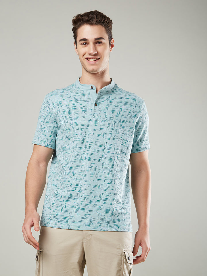 Men’s Mandarin Collar T-Shirt
