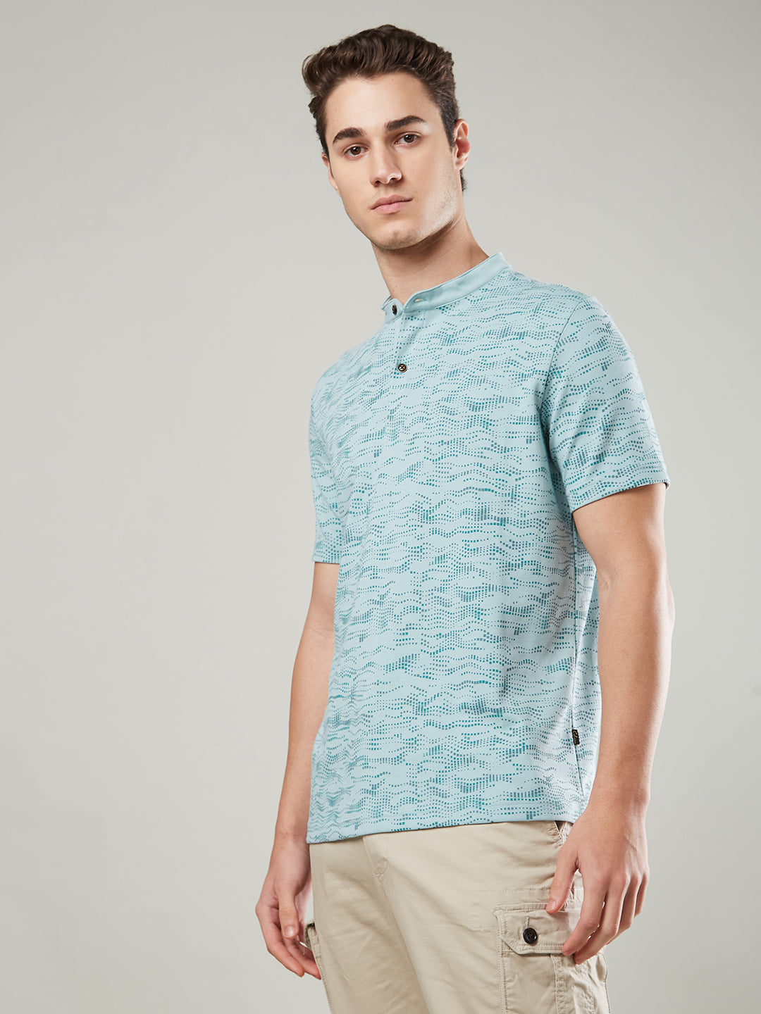 Men’s Mandarin Collar T-Shirt