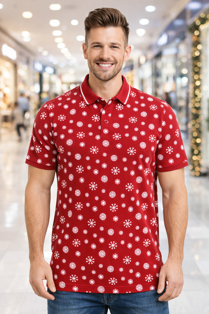Men’s Graphic Printed Polo