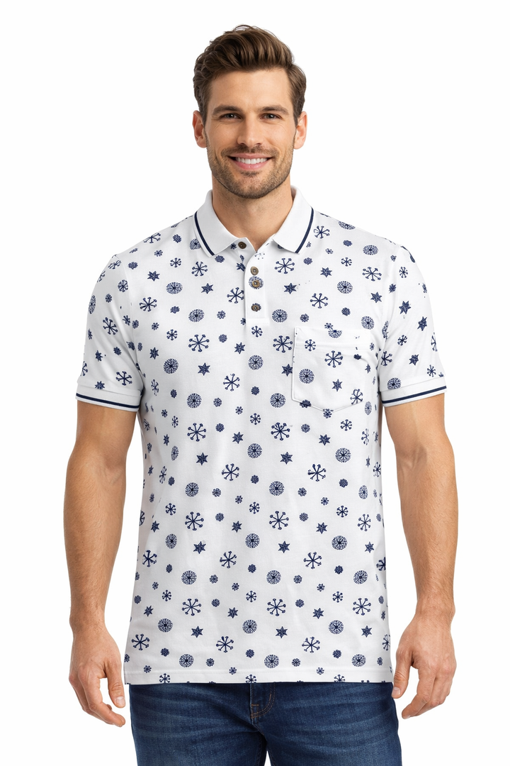 Men’s Graphic Printed Polo