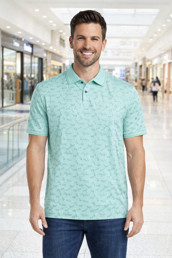 Men’s Graphic Printed Polo