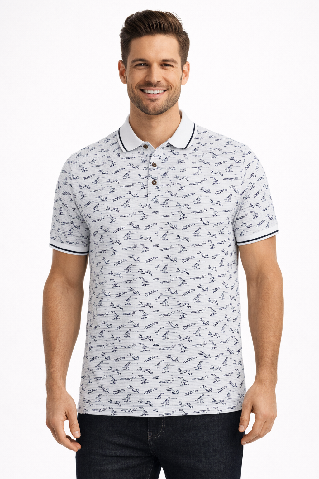 Men’s Graphic Printed Polo