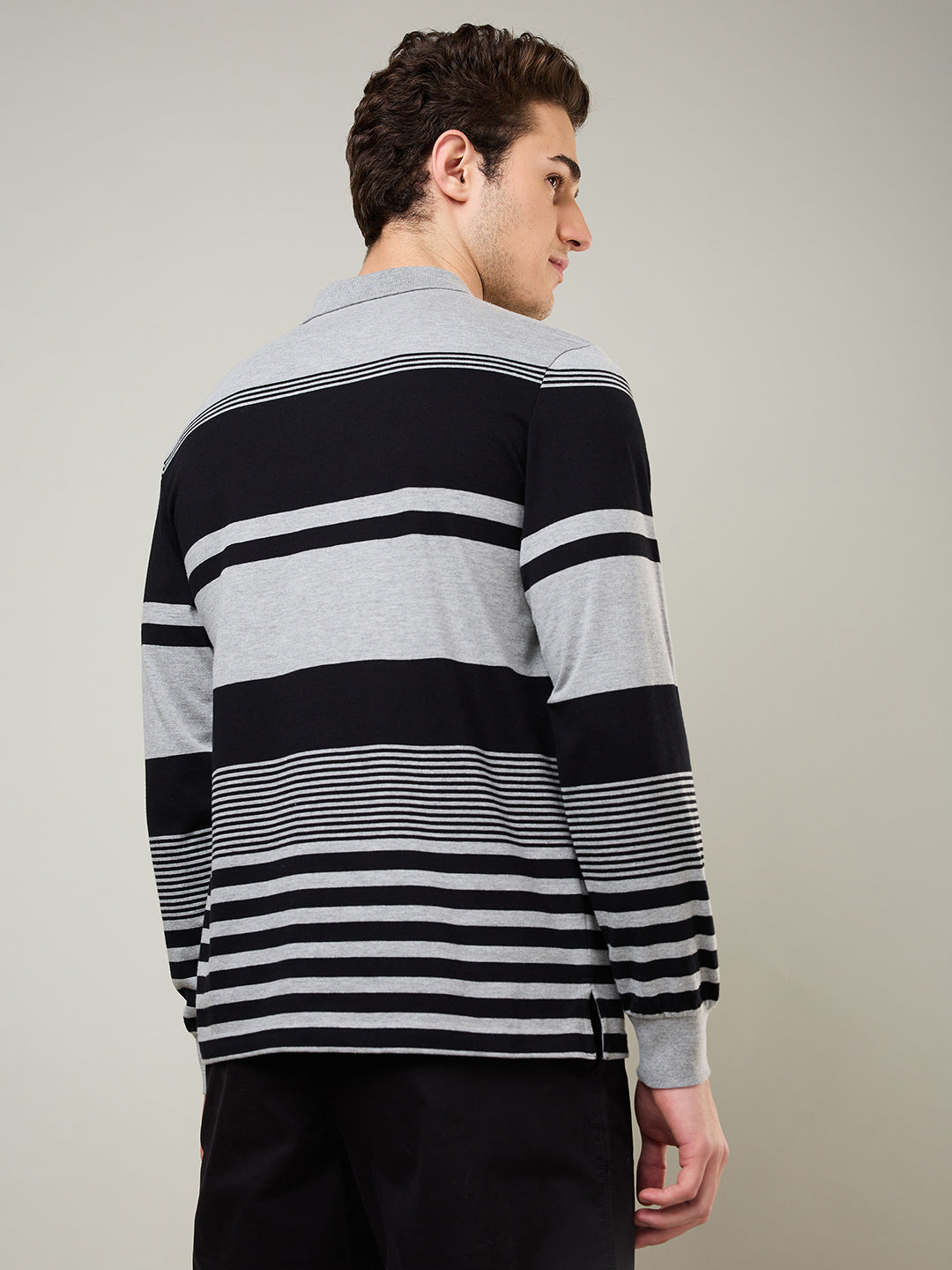 Men’s Striped Polo – Long Sleeve - T-Shirts