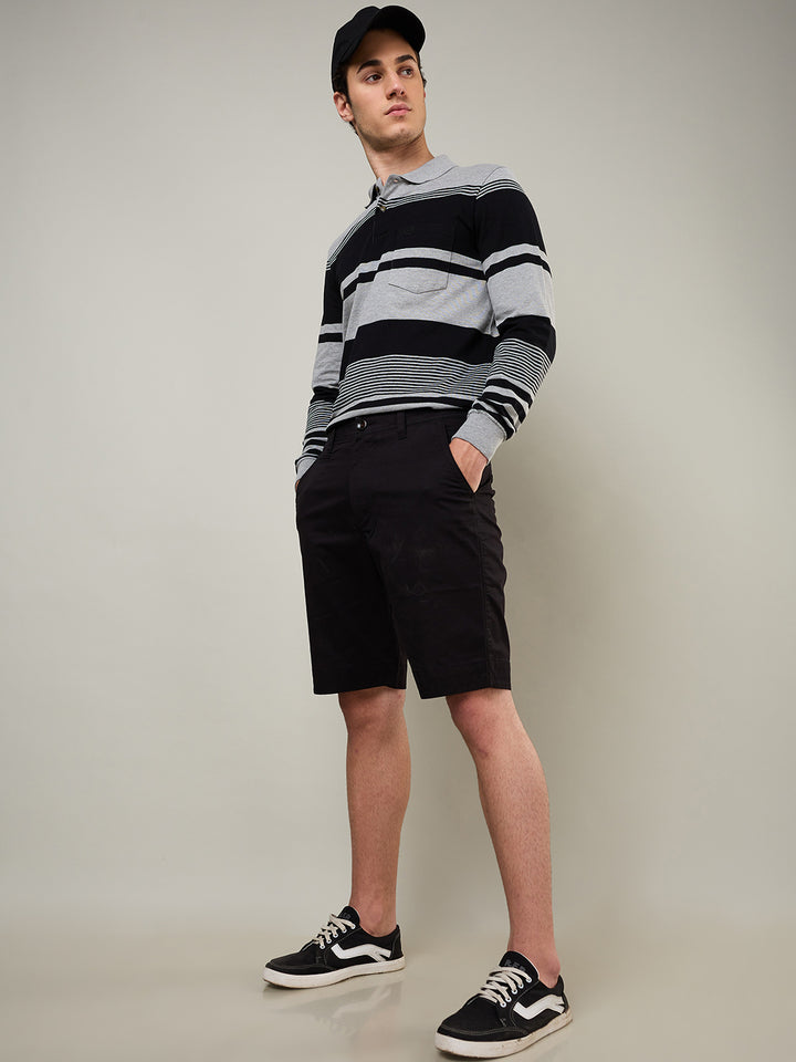 Men’s Striped Polo – Long Sleeve - T-Shirts