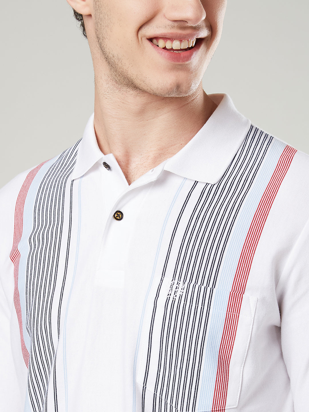Men’s Striped Polo – Long Sleeve - T-Shirts
