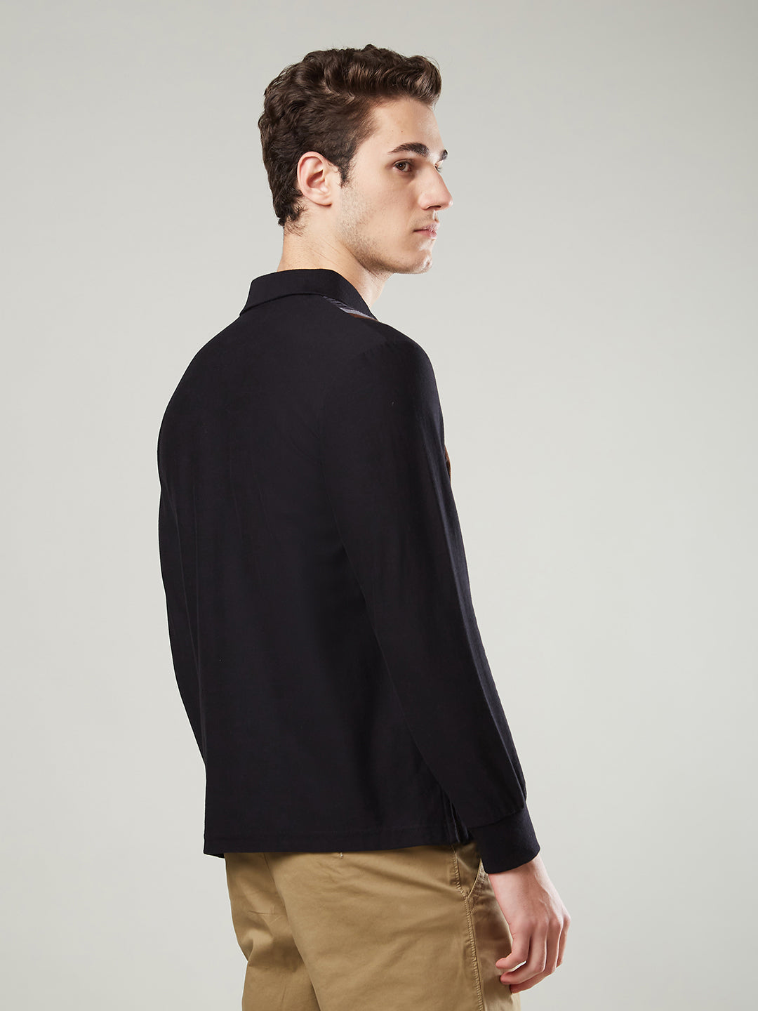 Men’s Striped Polo – Long Sleeve - T-Shirts