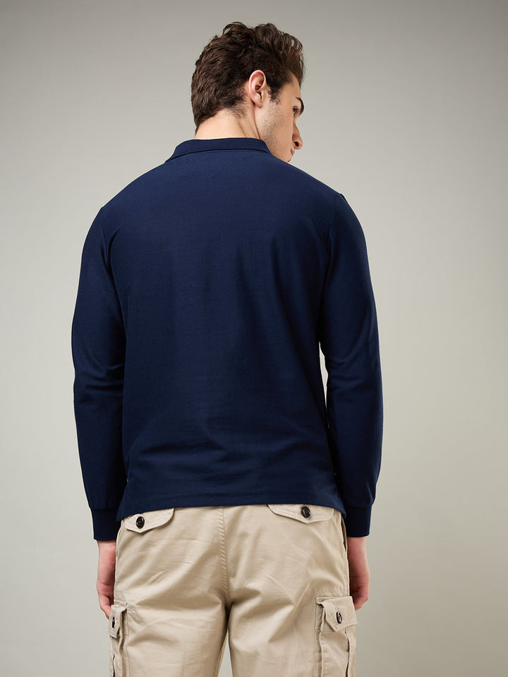 Men’s Striped Polo – Long Sleeve - T-Shirts