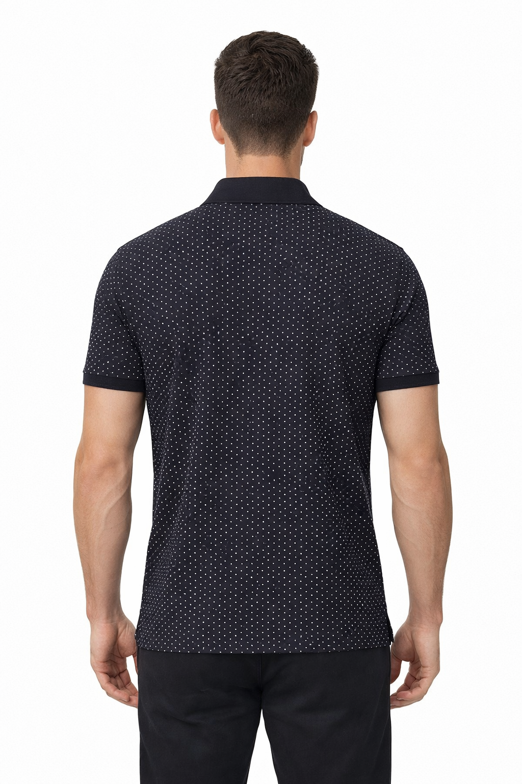 Men’s Micro Geometric Printed Polo