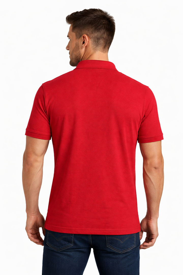 Men’s Vertical Stripe Polo