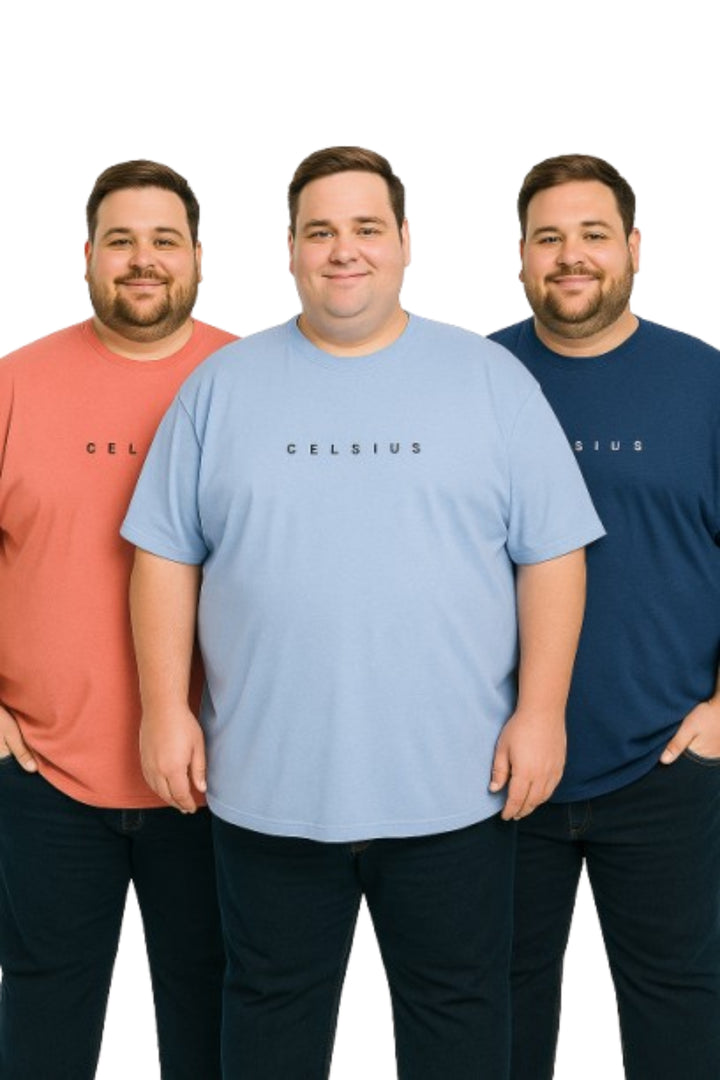 Men's Pack of 3 T-Shirts – Melange - Big & Tall
