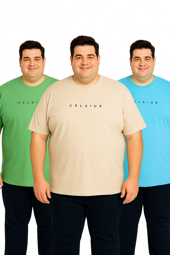 Men's Pack of 3 T-Shirts – Melange - Big & Tall