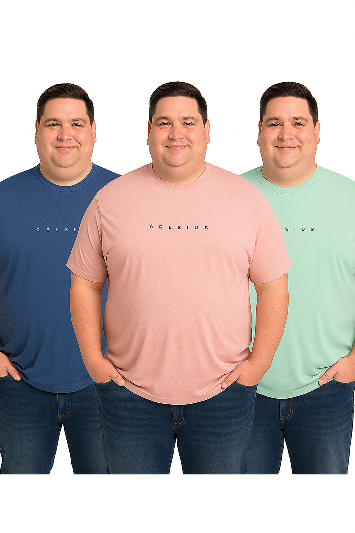 Men's Pack of 3 T-Shirts – Melange - Big & Tall