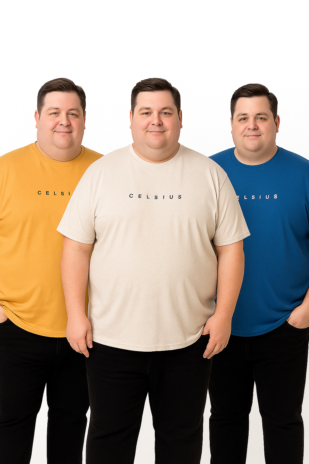 Men's Pack of 3 T-Shirts – Melange - Big & Tall