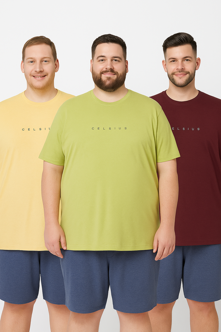 Men's Pack of 3 T-Shirts – Melange - Big & Tall