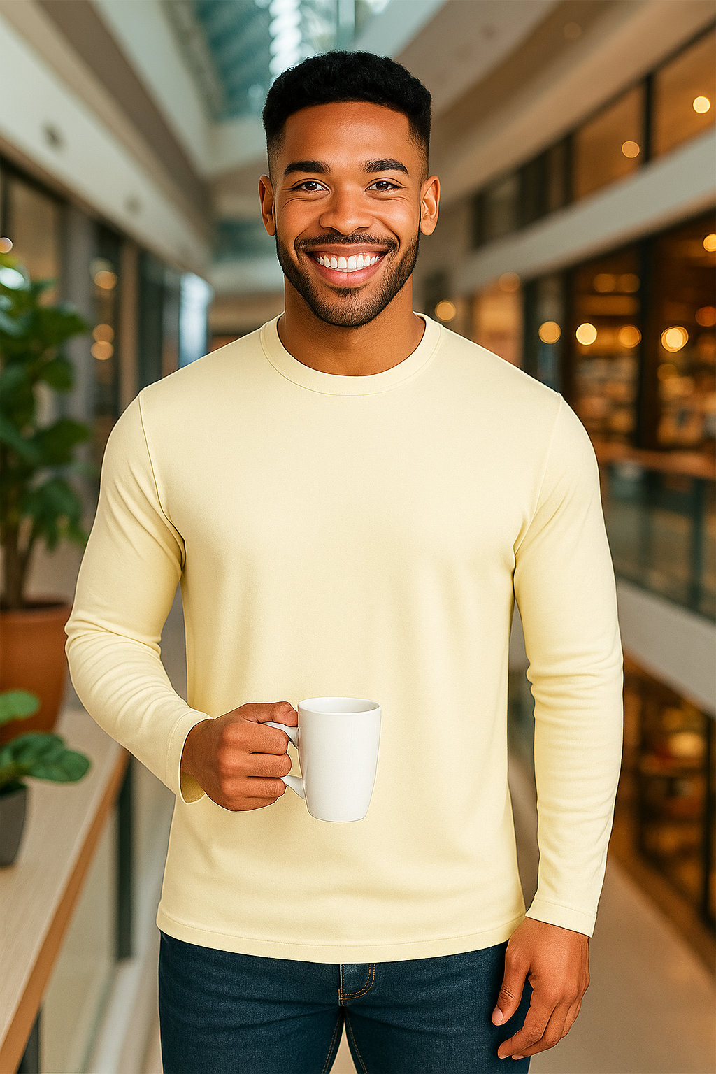 Men’s Full Sleeve Crew Neck T-Shirt