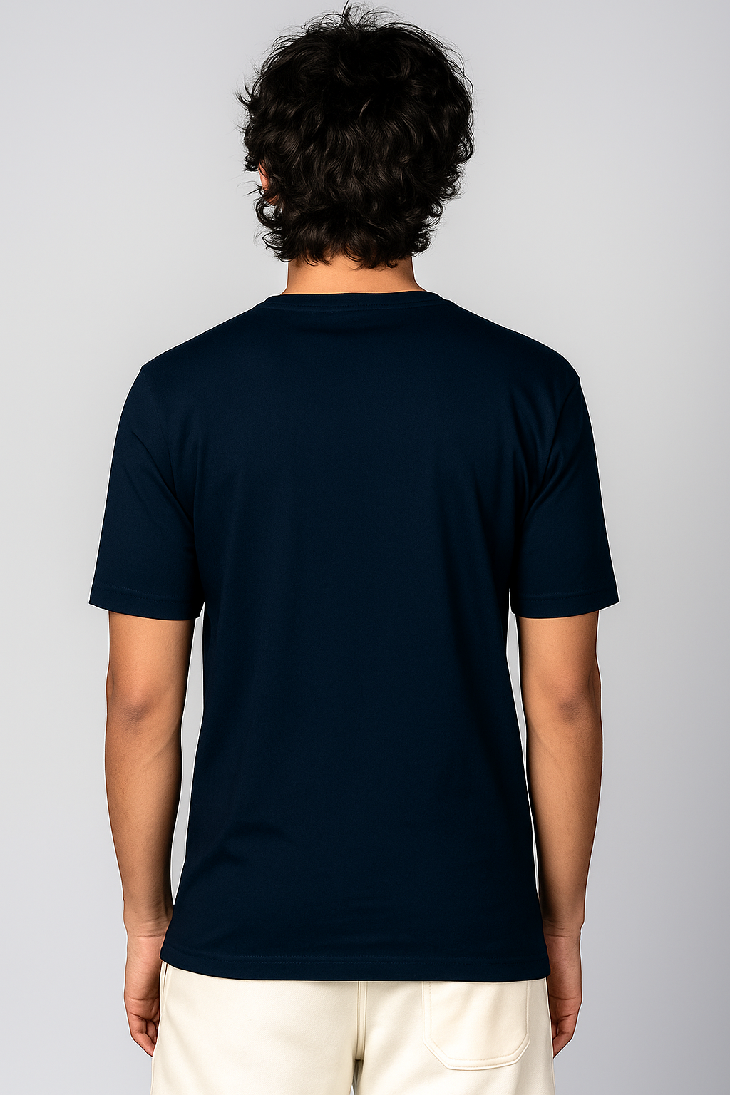 Men’s  Printed Round Neck Tee – “Only You Change” Motivational