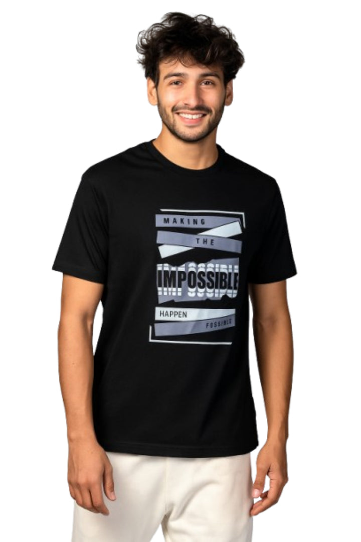 Men’s Round Neck Tee – “Making the Impossible Possible”