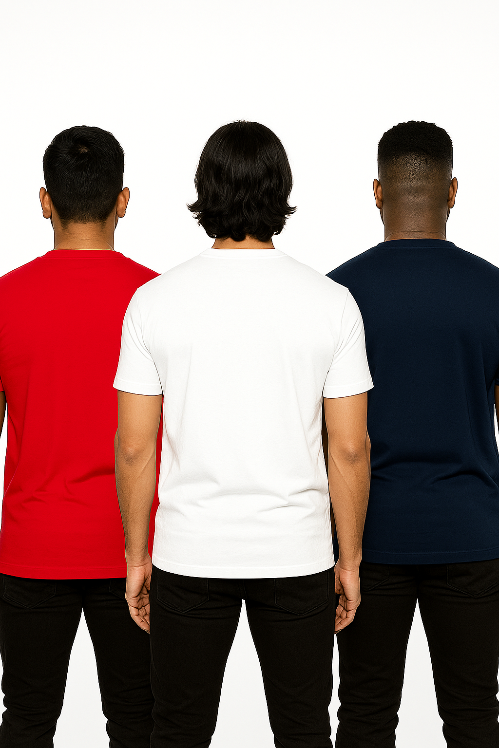 Men's Pack of 3 T-Shirts - Solid - Big & Tall