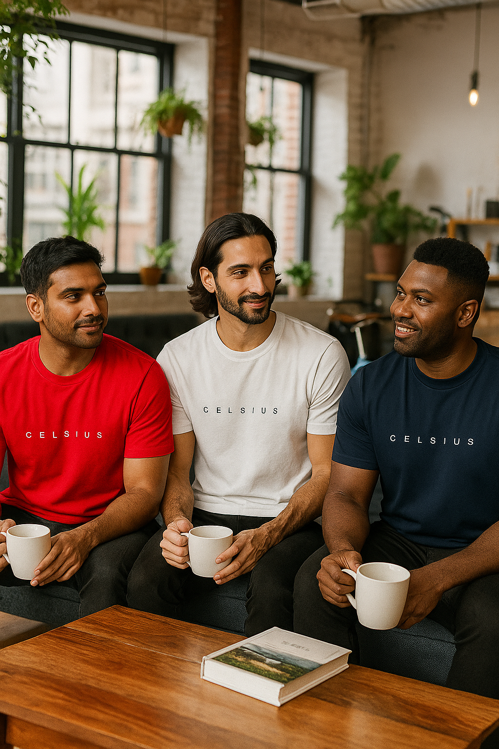 Men's Pack of 3 T-Shirts - Solid - Big & Tall