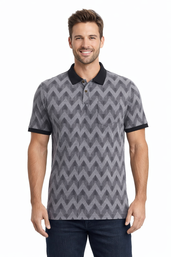 Men’s Graphic Printed  Polo