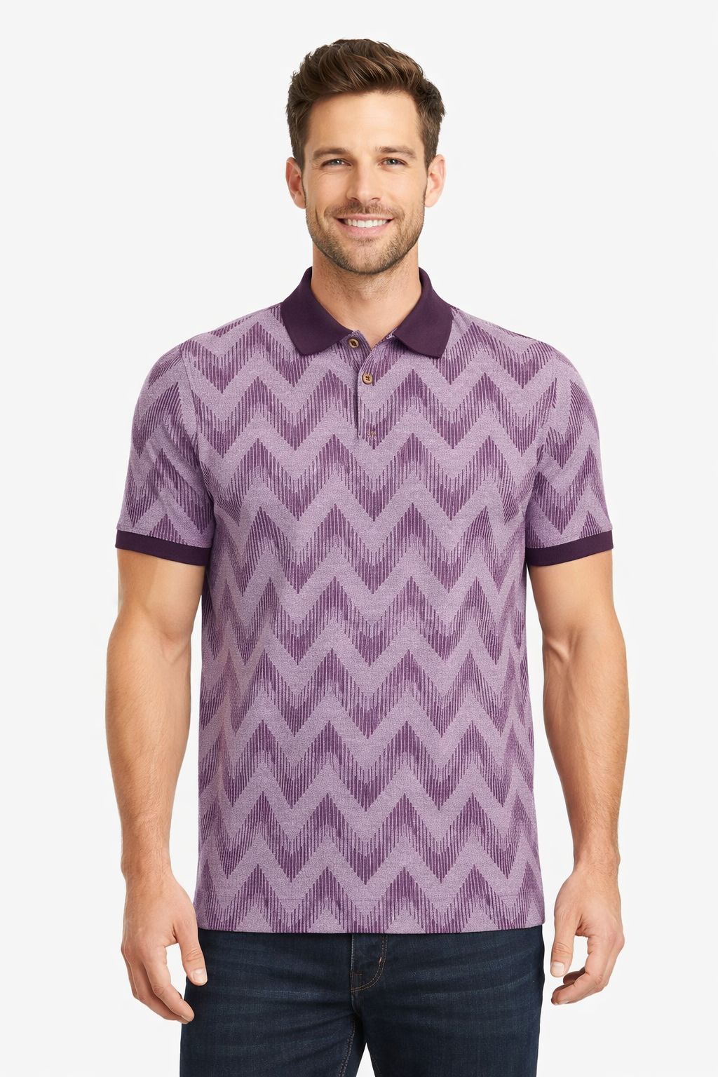 Men’s Graphic Printed  Polo