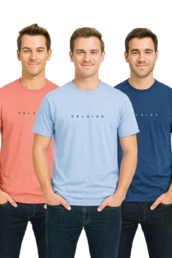 Men's Pack of 3 T-Shirts – Melange