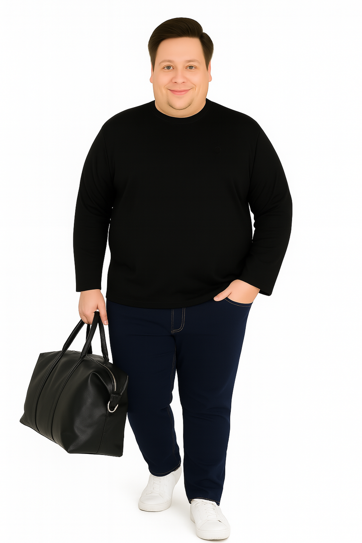 Men’s  Full Sleeve Crew Neck T-Shirt- Big &Tall