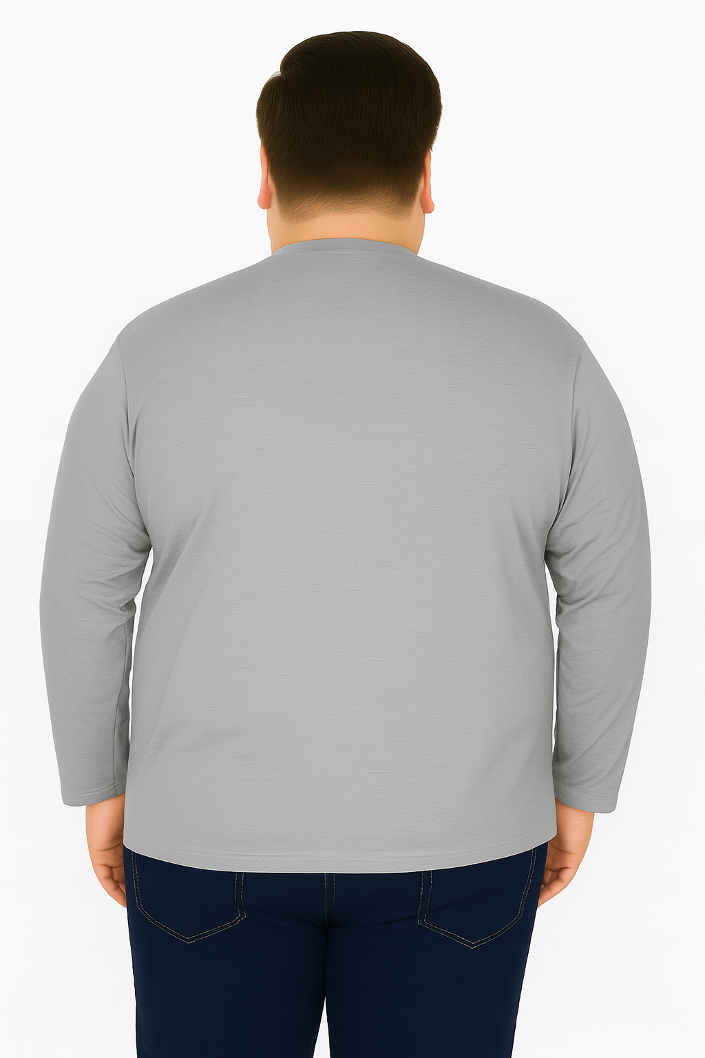 Men’s  Full Sleeve Crew Neck T-Shirt- Big &Tall