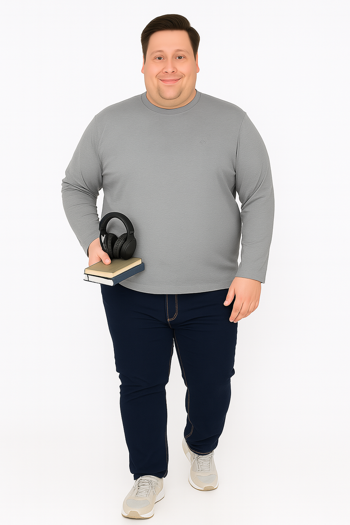 Men’s  Full Sleeve Crew Neck T-Shirt- Big &Tall