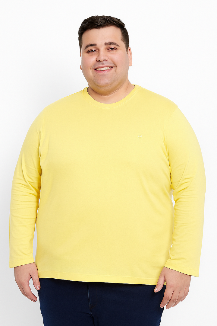 Men’s  Full Sleeve Crew Neck T-Shirt- Big &Tall