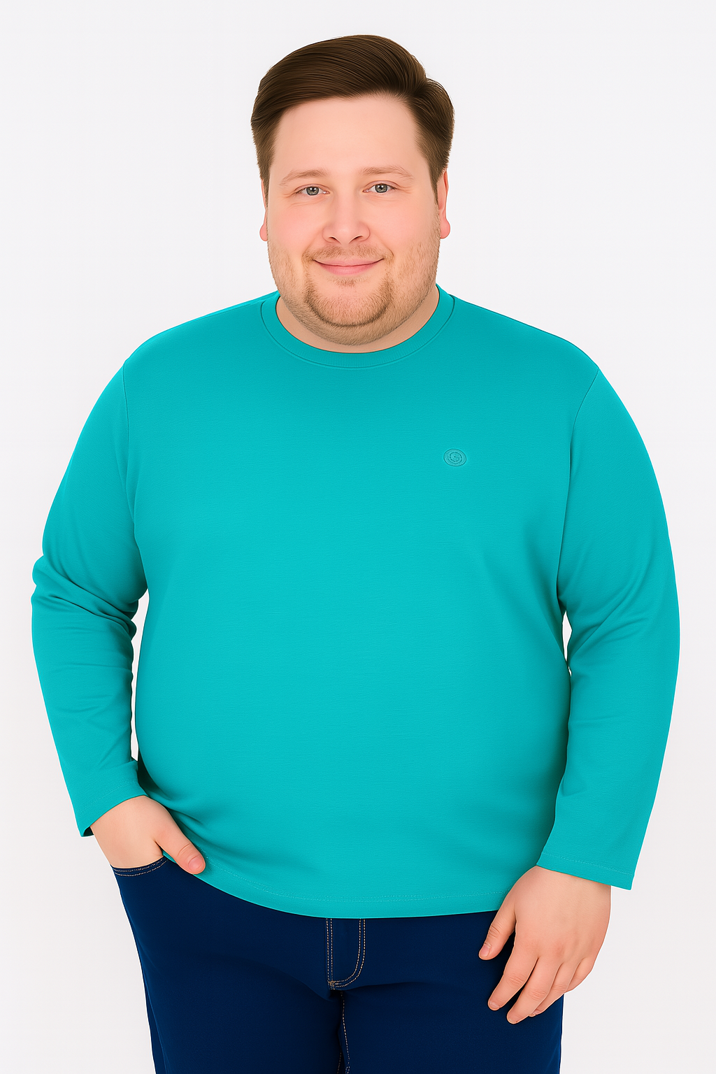 Men’s  Full Sleeve Crew Neck T-Shirt- Big &Tall