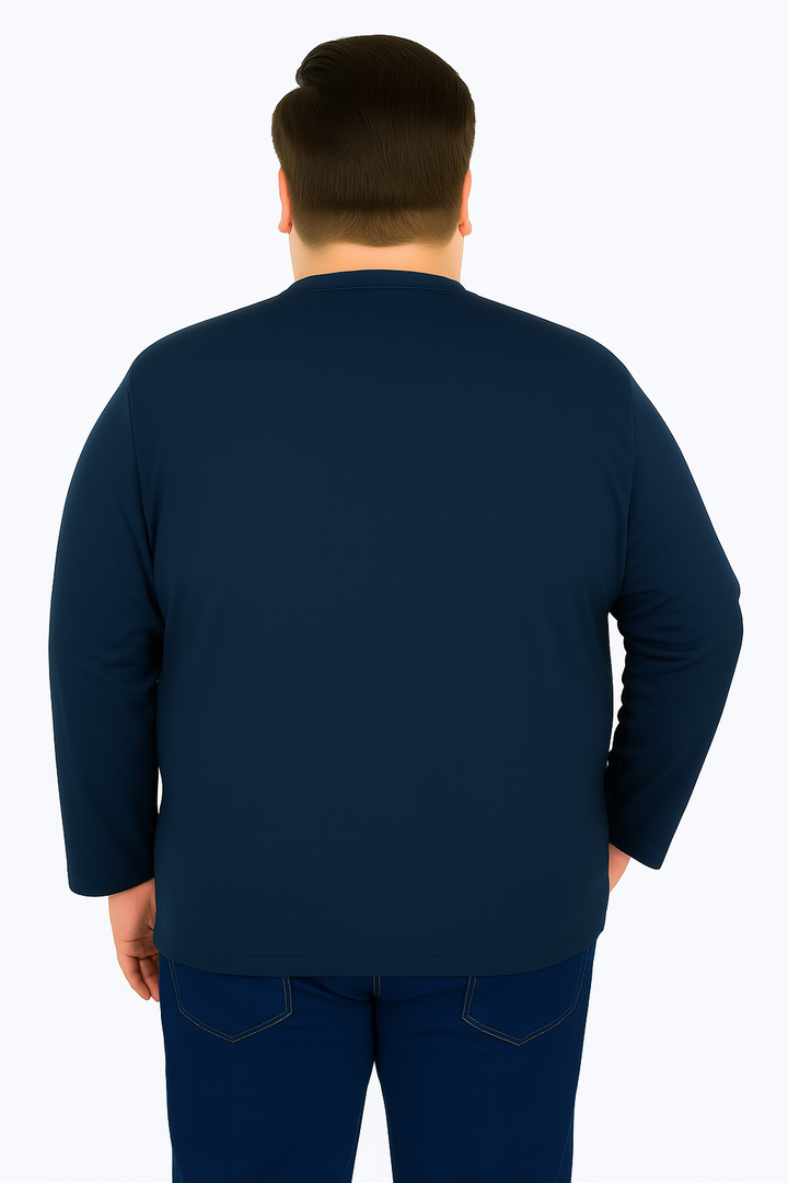 Men’s  Full Sleeve Crew Neck T-Shirt- Big &Tall