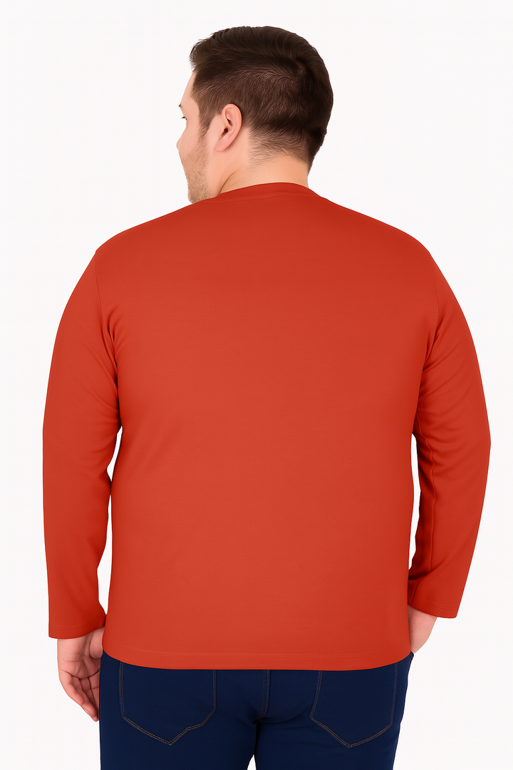 Men’s  Full Sleeve Crew Neck T-Shirt- Big &Tall