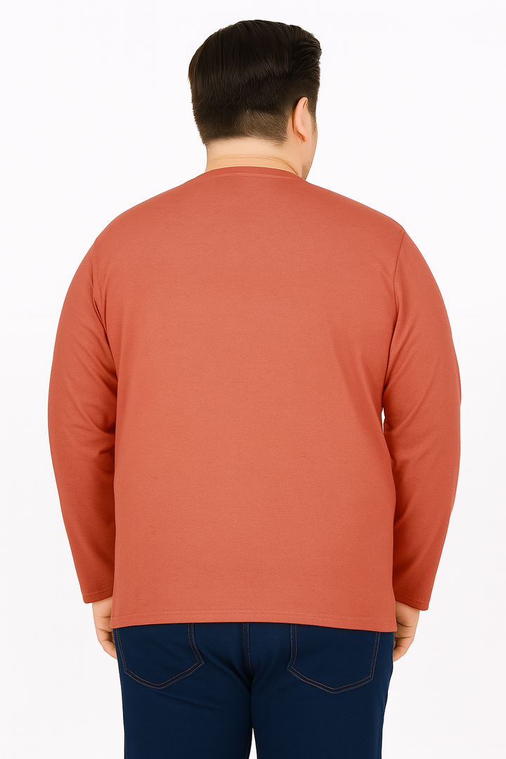 Men’s  Full Sleeve Crew Neck T-Shirt- Big &Tall
