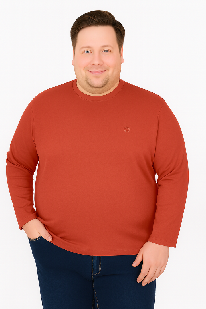 Men’s  Full Sleeve Crew Neck T-Shirt- Big &Tall