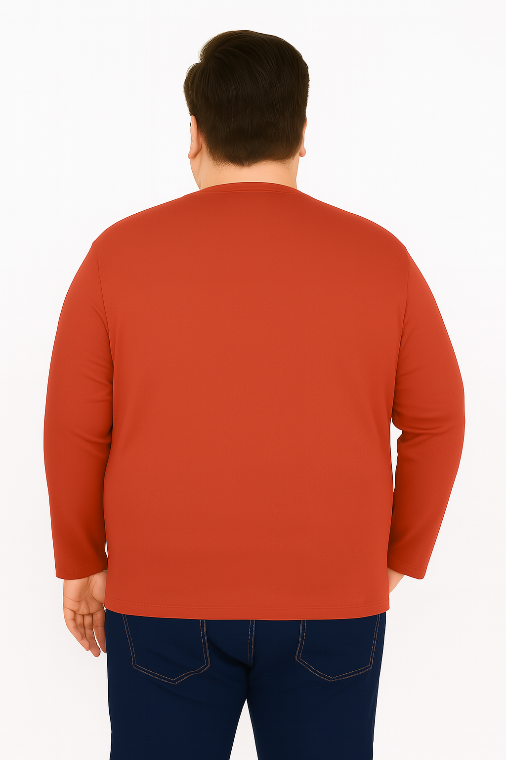 Men’s  Full Sleeve Crew Neck T-Shirt- Big &Tall