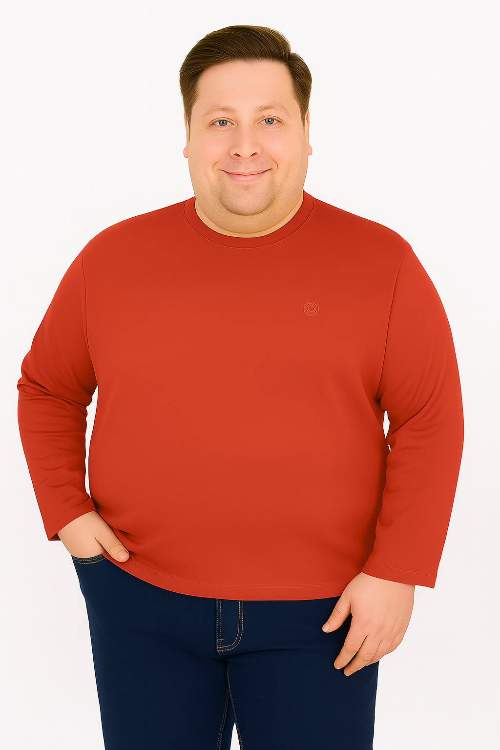 Men’s  Full Sleeve Crew Neck T-Shirt- Big &Tall