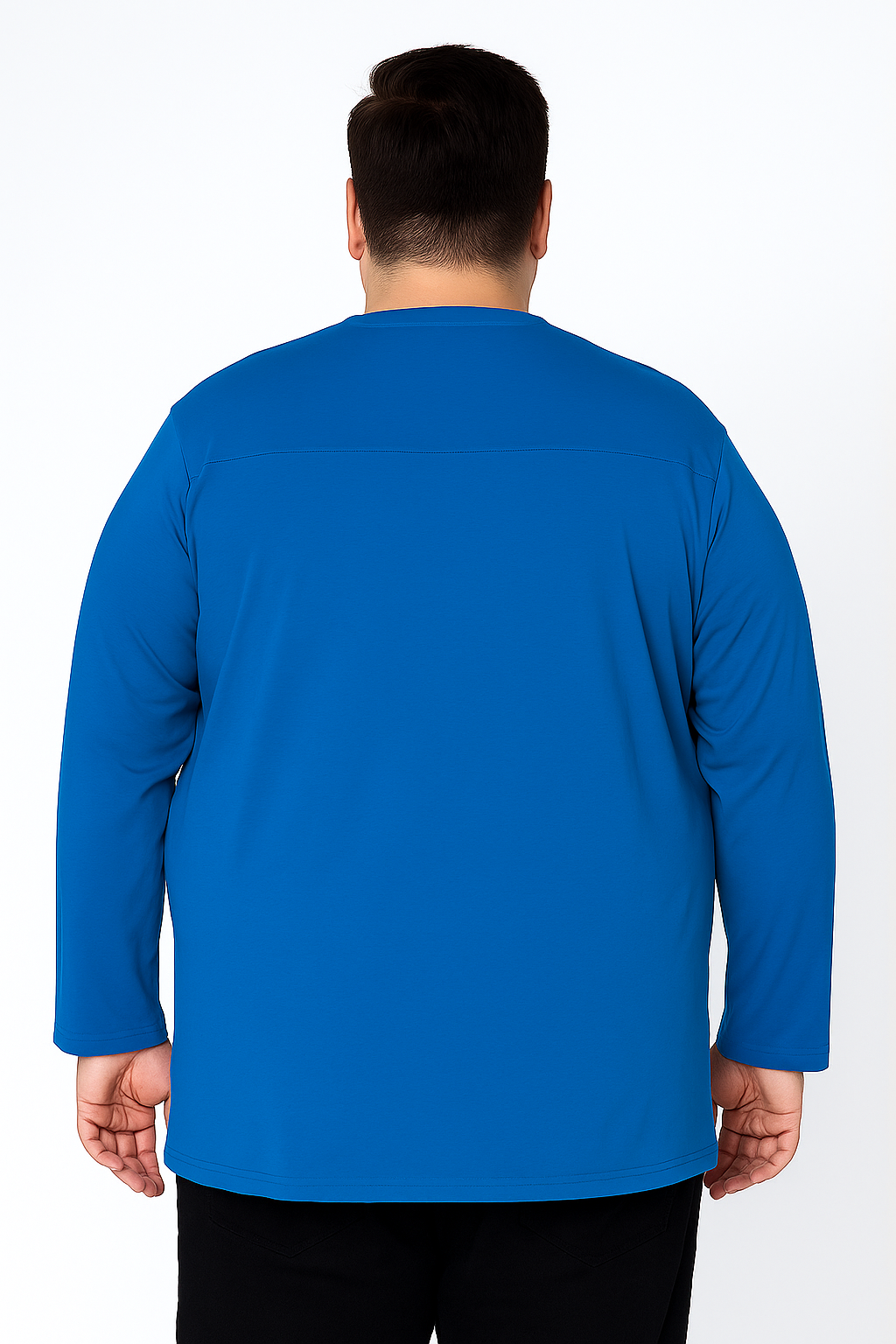 Men’s  Full Sleeve V-Neck T-Shirt – Big & Tall