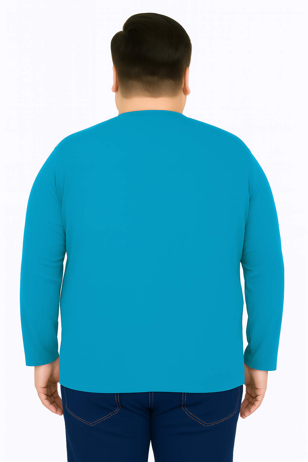 Men’s  Full Sleeve Crew Neck T-Shirt- Big &Tall